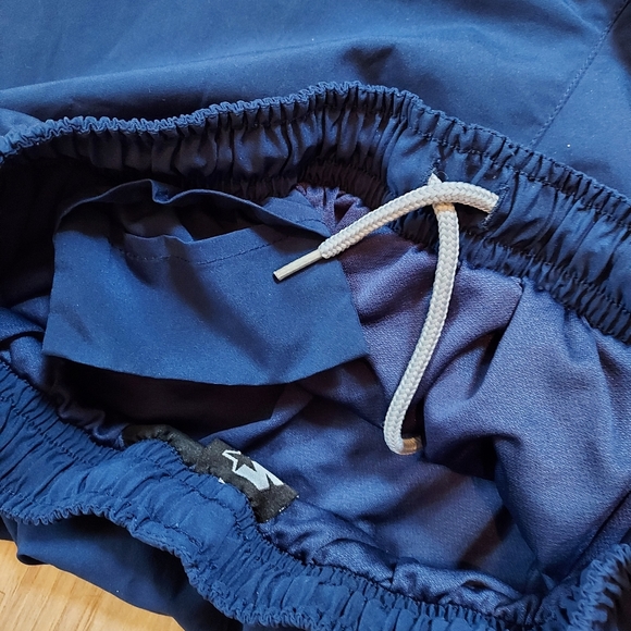 Starter Mens Dri Star Swim Shorts Size Medium Navy Blue Pockets - Picture 6 of 7